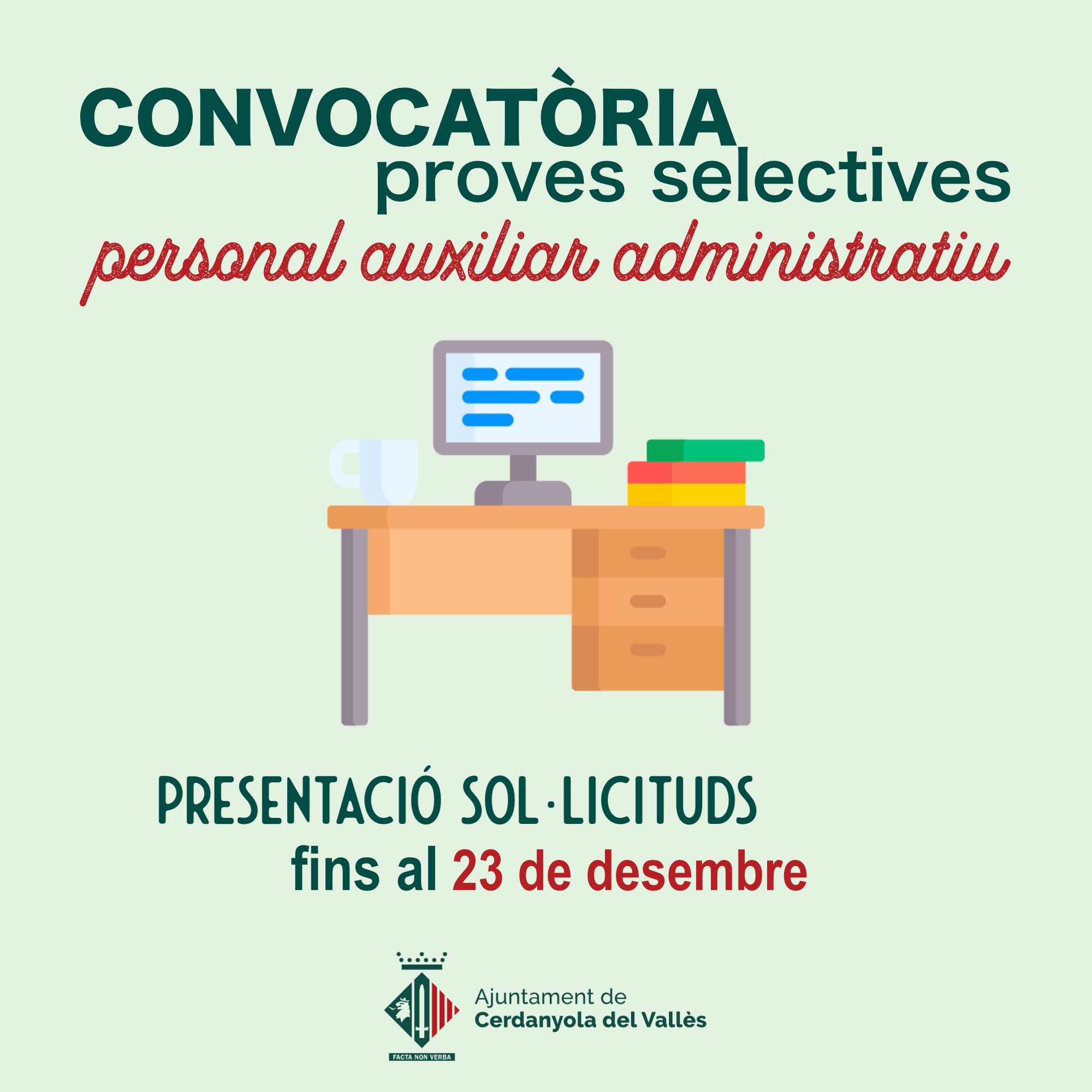 convocatòria personal auxiliar administratiu