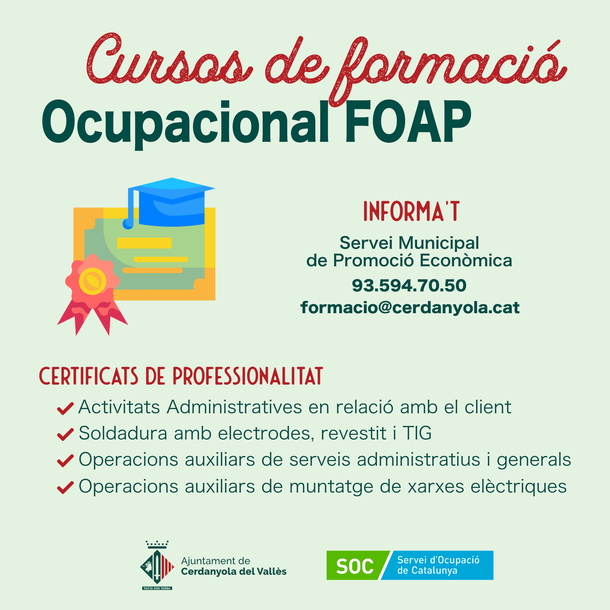 Imatge dels Cursos FOAP 2021