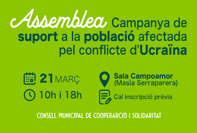 Imatge Assemblea Suport Ucraïna