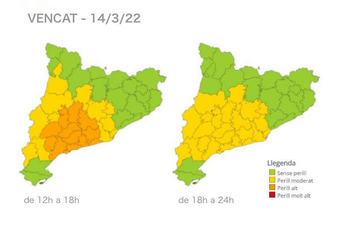 Mapa de perill pla VENCAT 14.3.22