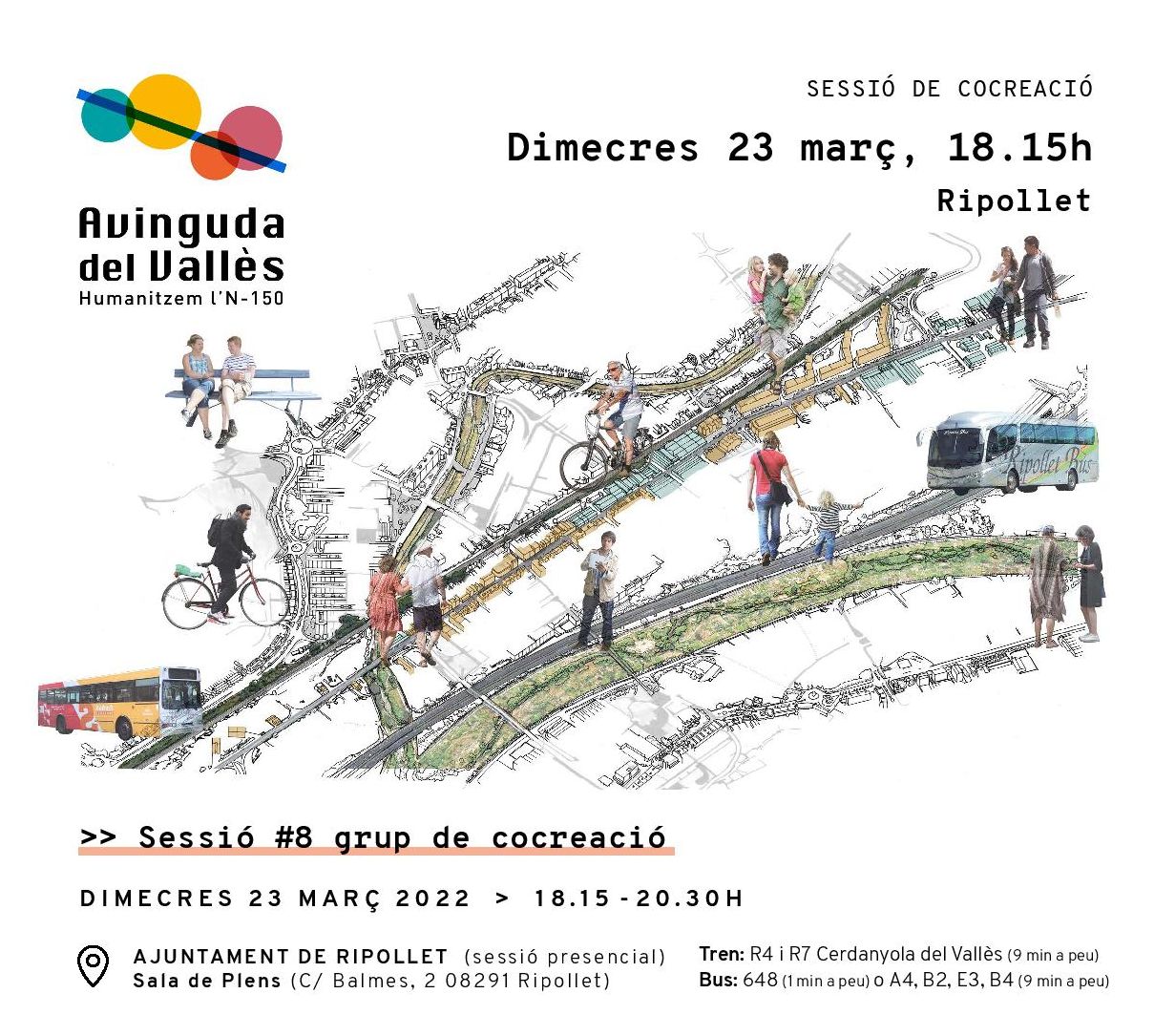 Imatge sessió cocreació #8 Avinguda Vallès