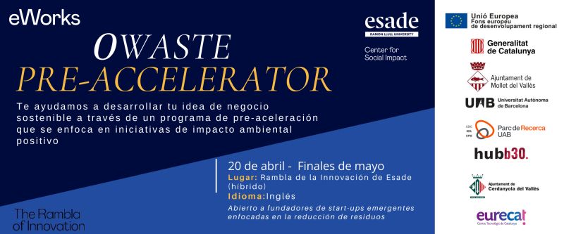 Imatge programa 0Waste Pre-Accelerator