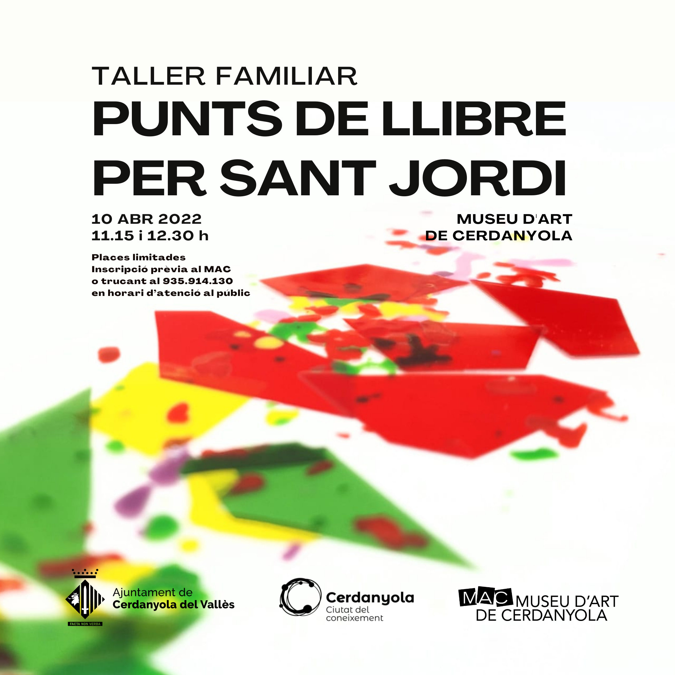 Taller familiar de punts de llibre per Sant Jordi