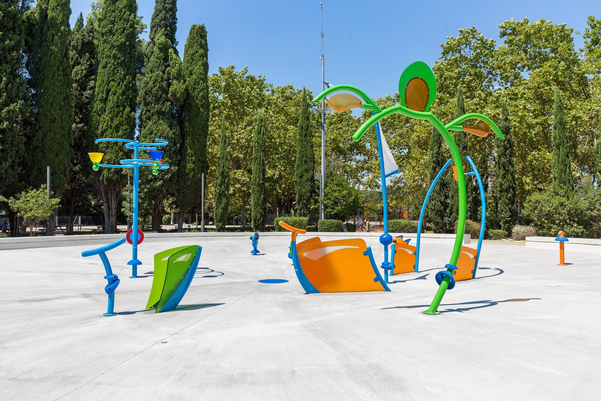 Davant l’onada de calor entren en funcionament els jocs d'aigua del parc Cordelles i del parc del Turonet 