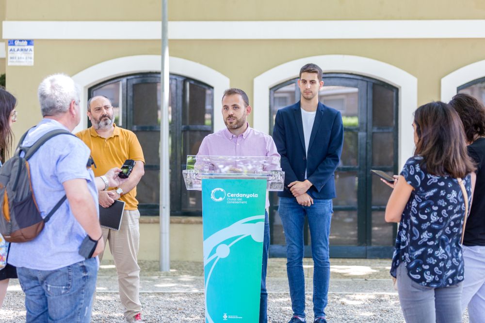 Roda de premsa per informar de la distinció Ciutat de la Ciència i la Innovació