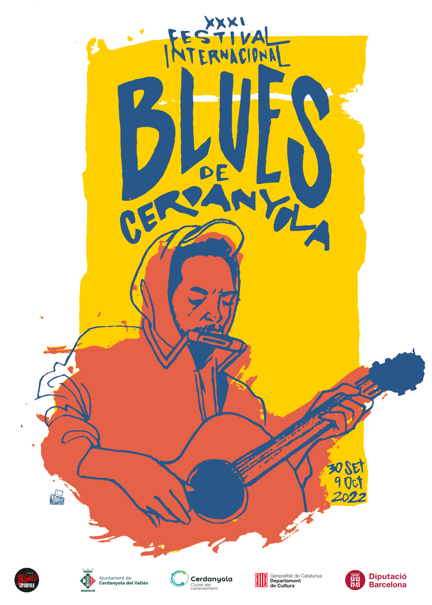 Cartell XXXI Festival Internacional de Blues de Cerdanyola 2022