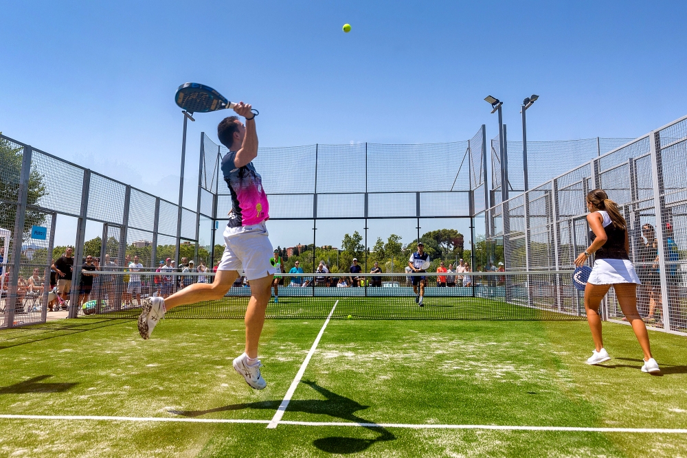 Exhibició dels millors jugadors del World Padel Tour durant la inauguració