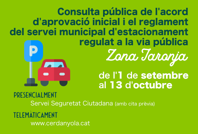 Imatge consulta pública reglament Zona Taronja