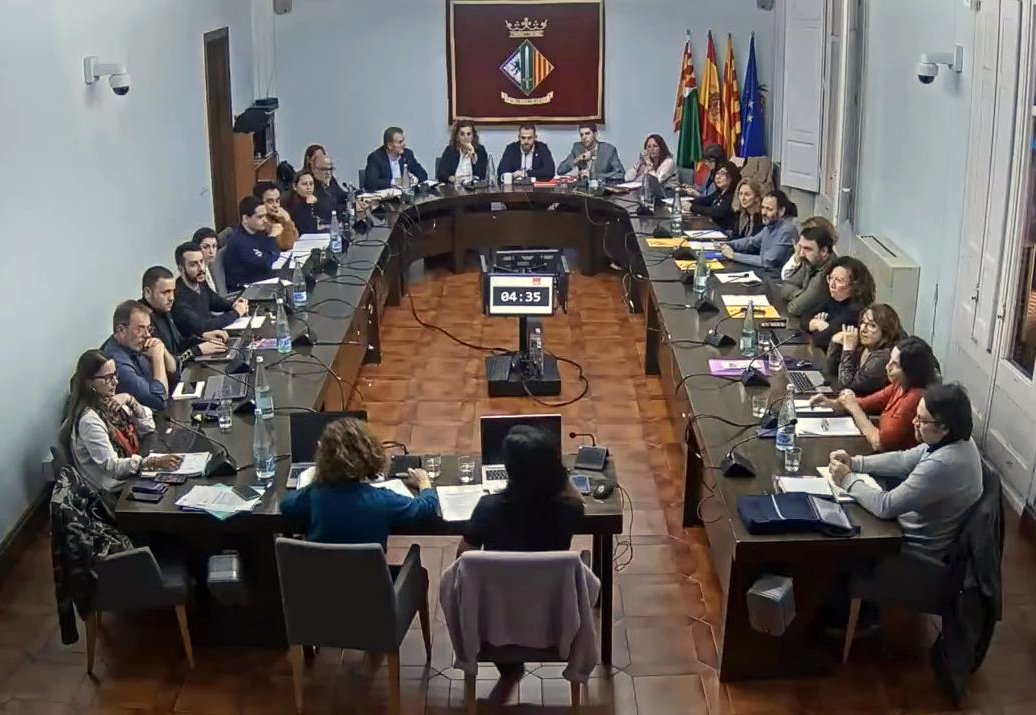 Captura de pantalla de la retransmissió del ple de novembre de Cerdanyola 2022