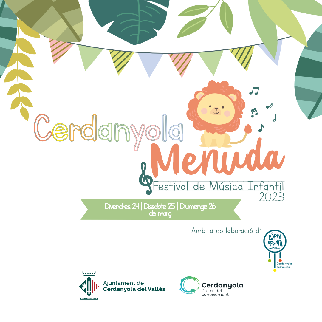 Infografia Festival de Música Infantil Cerdanyola Menuda 2023