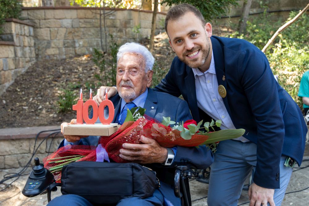 Moment de l'homenatge a Antonio Ortega