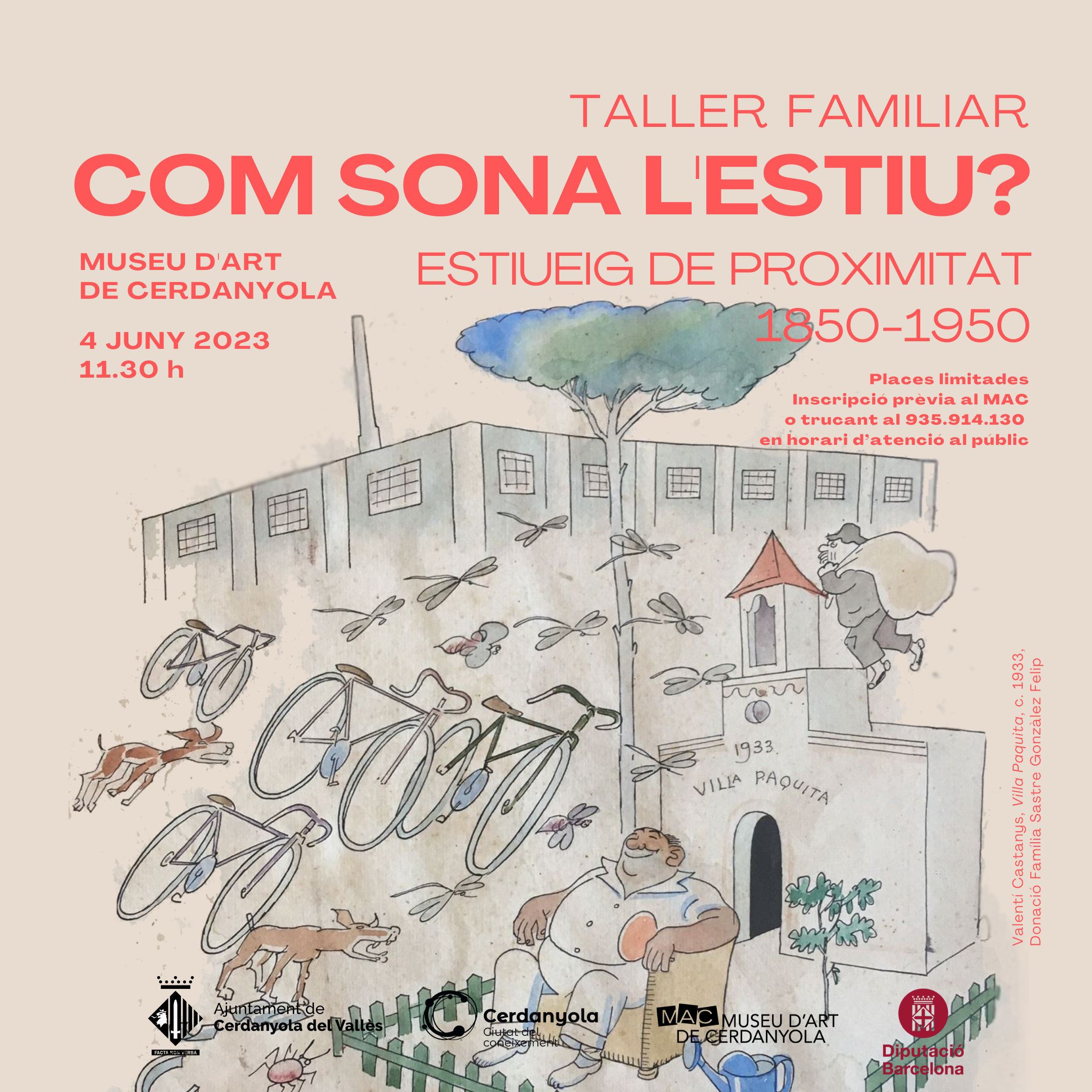 cartell Taller familiar Com sona l'Estiu?