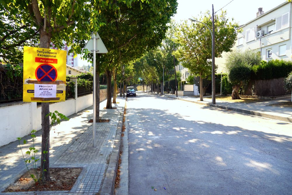 Tram afectat per les obres del Carrer Torras i Bages