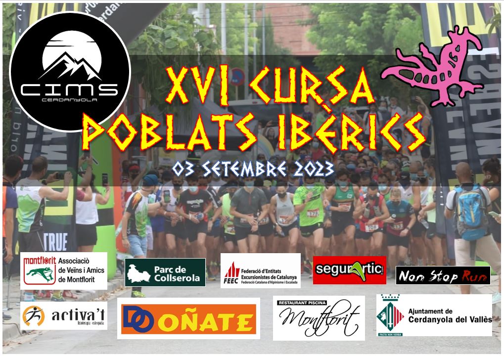 Cartell XVI Cursa Poblats Ibèrics 2023