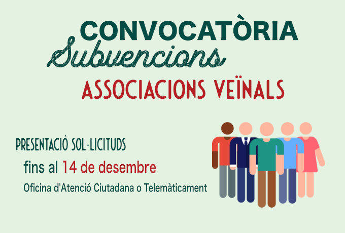 Imatge Convocatòria subvencions associacions veïnals