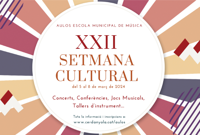 Cartell XXII Setmana Cultural de l'EMM Aulos