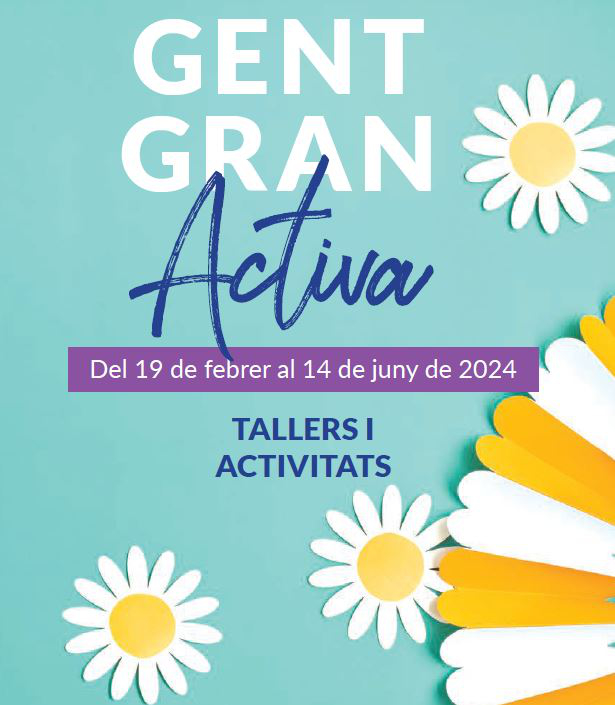 Portada díptic activitats del Programa de Gent Gran Activa