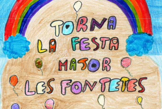 Part del cartell de la Festa del barri Les Fontetes 2024