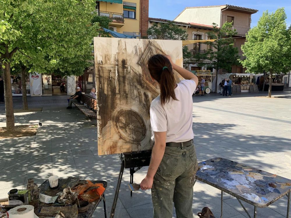 Moment del Concurs de Pintura Ràpida 2023