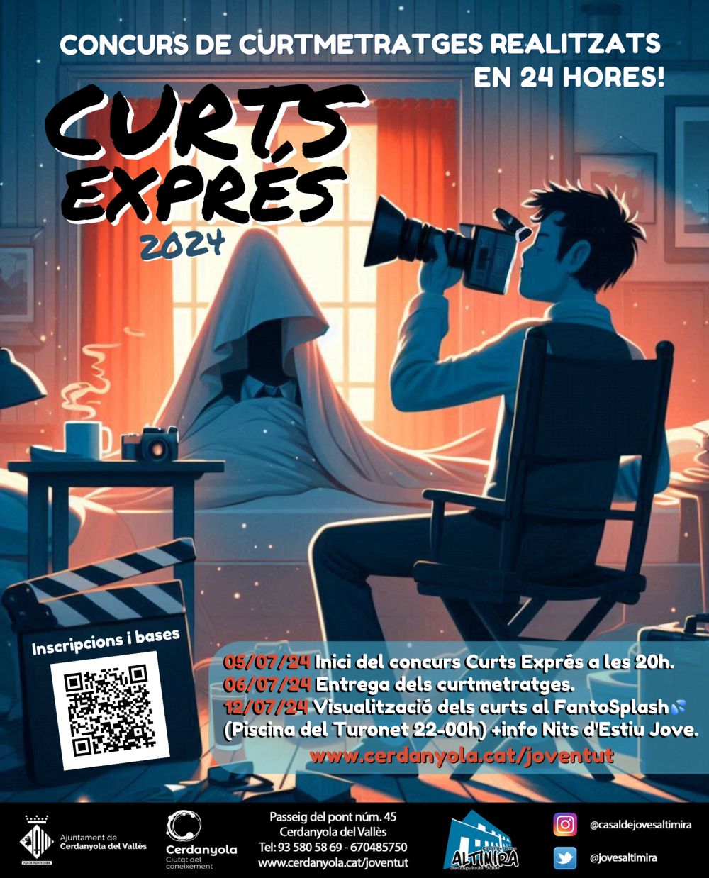 Cartell Nova edició del concurs 'Curts Exprés'