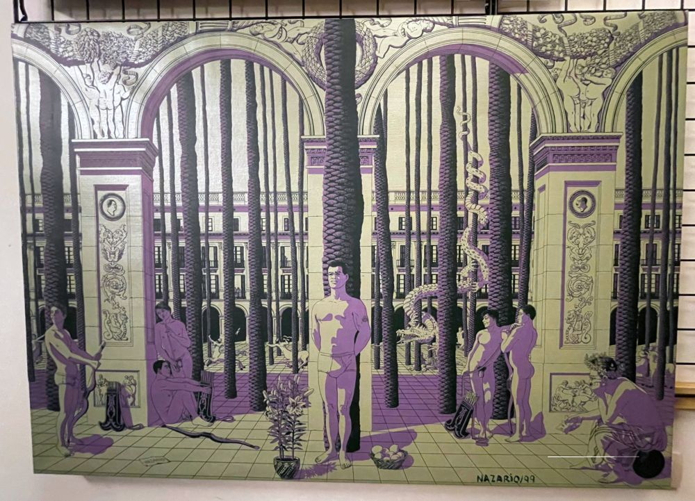 Una de les obres que es pot veure a l'exposició 'Nazario. Art i dissidència en temps de repressió i alliberament'