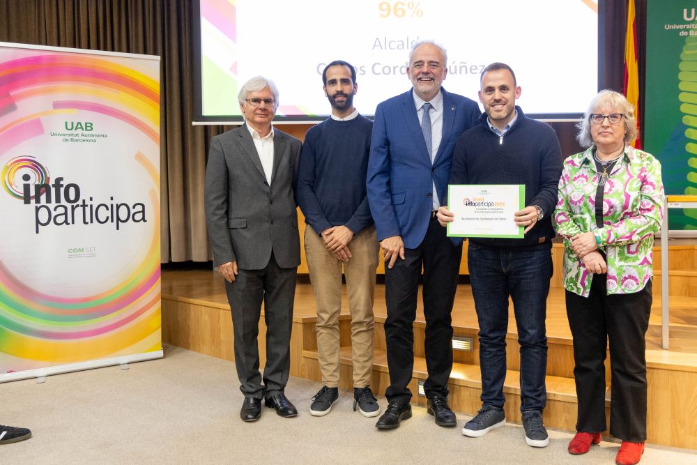 Moment de lliurament del segell Infoparticipa 2024