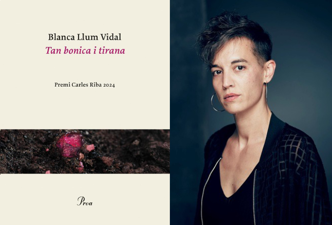 Portada del llibre 'Tan bonica i tirana' i fotografia de Blanca Llum