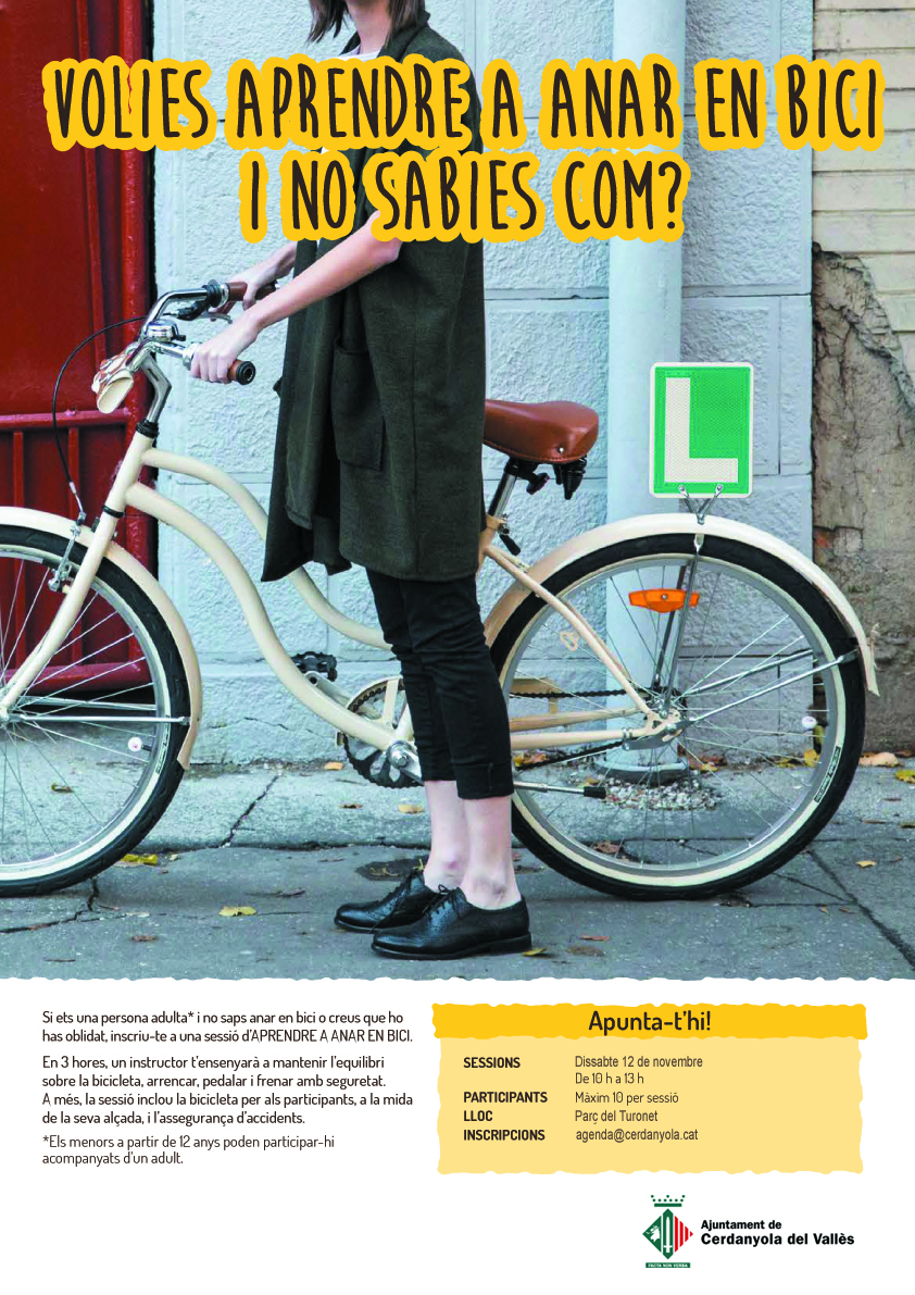 Taller per aprendre a anar en bici