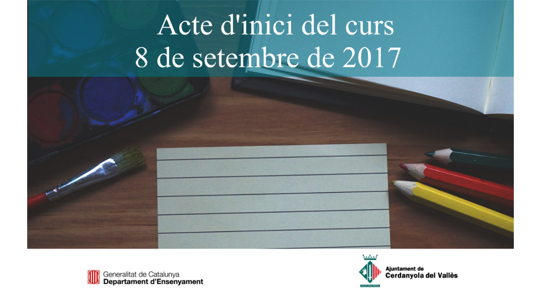 Acte d'inici del curs escolar 2017-2018