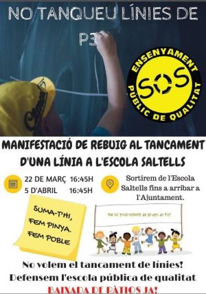 cartell de la convocatòria de manifestació