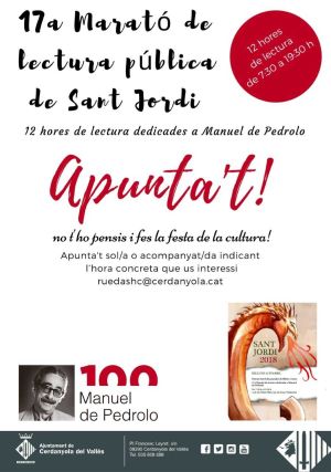 Marató de lectura Sant Jordi