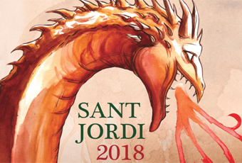 Detall del Cartell de Sant Jordi 2018