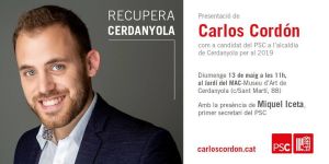 Presentació Carlos Cordón, candidat PSC