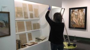 imatge dels treballs de renovació de la Sala Togores