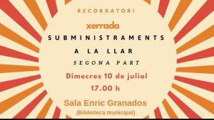 cartell de la xerrada