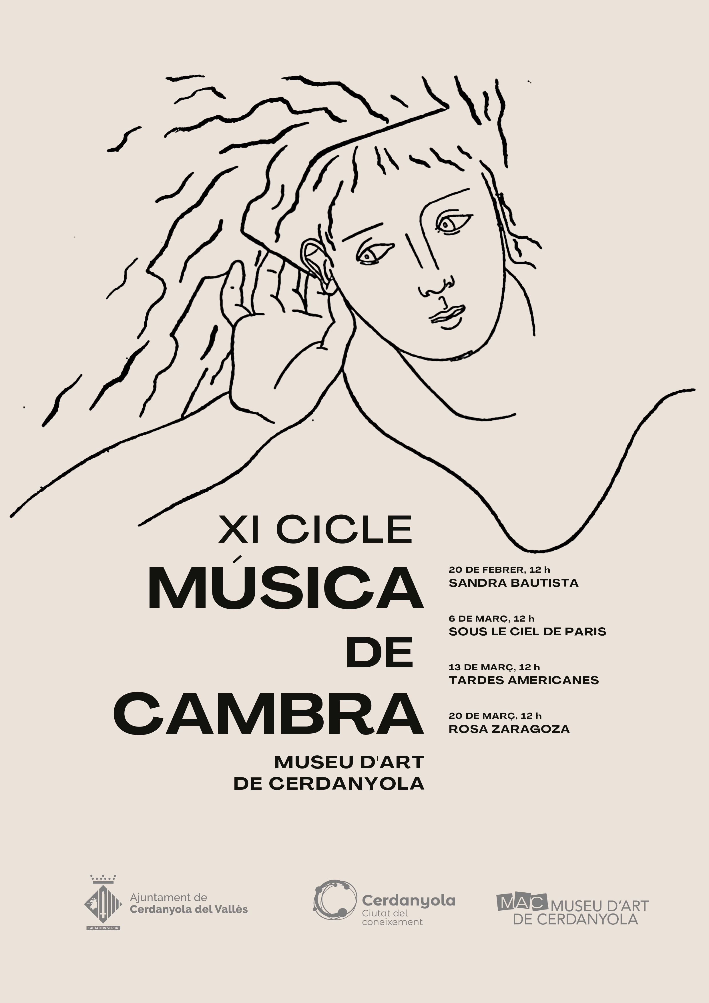 Cartell del XI Cicle de Música de Cambra