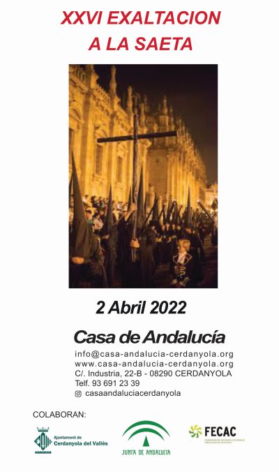 Acte de la Casa de Andalucía per la Setmana Santa