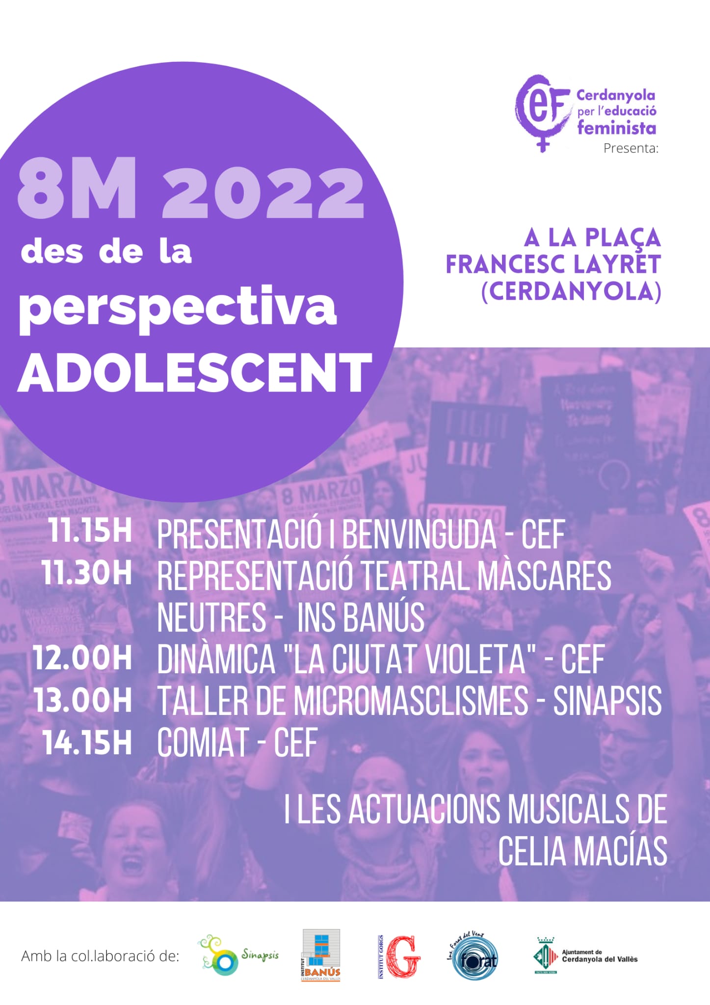 Cartell activitat Dia Internacional de les Dones 2022