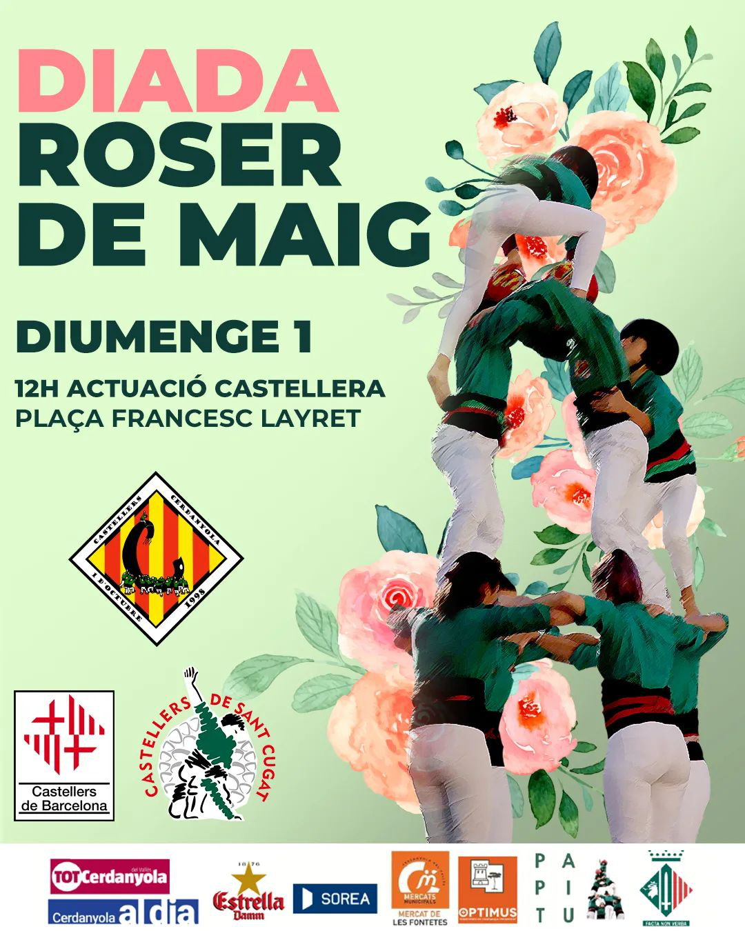 Diada castellera Roser de Maig