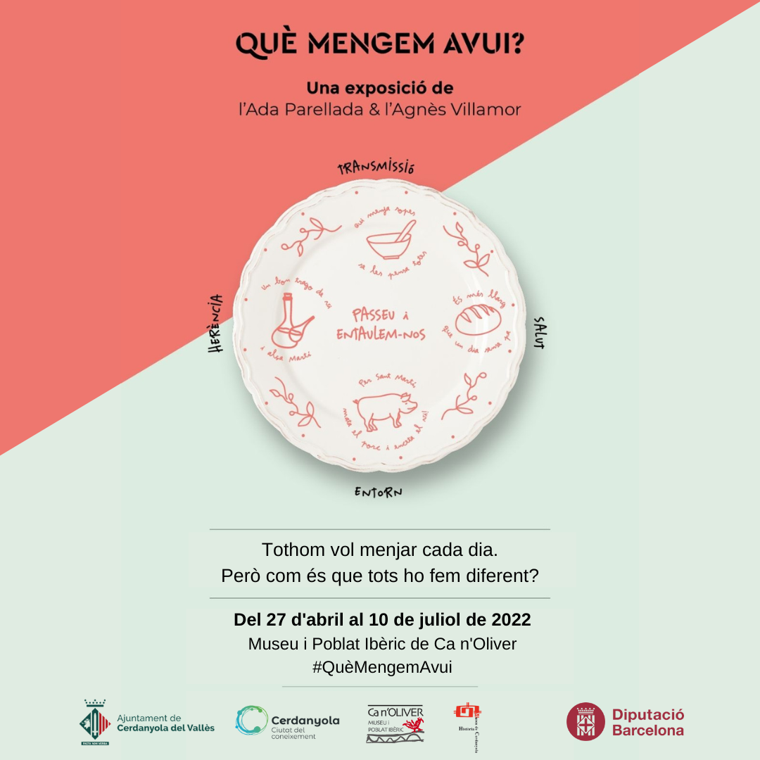 Imatge cartell exposició 'Què mengem avui?'