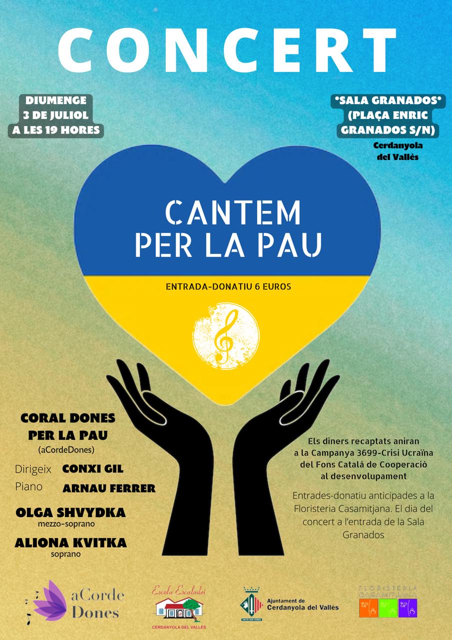 Concert solidari 'Cantem per la Pau'