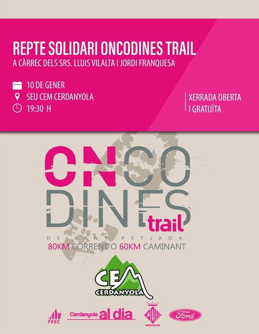 Imatge Xerrada repte solidari Oncodines Trail 