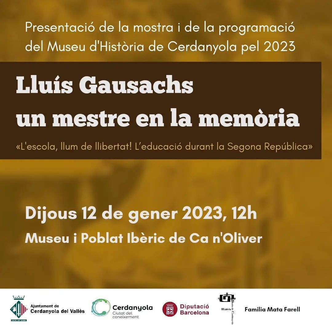 Imatge Lluis Gausachs, un mestre en la memória