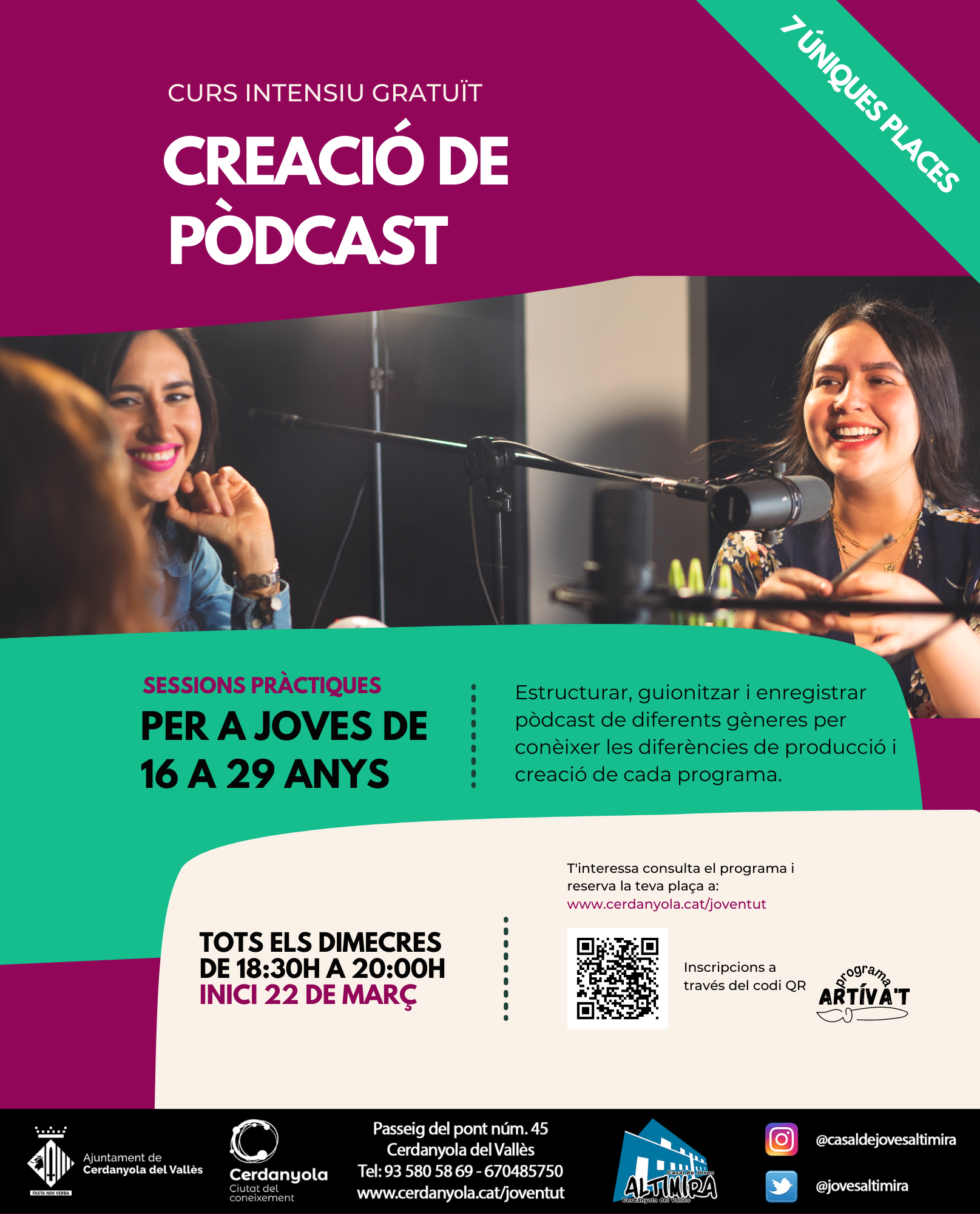 Imatge Curs Creació de Pòdcast