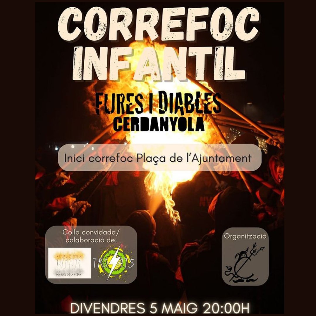 Imatge Correfoc Infantil Roser de Maig 2023, divendres 5 de maig