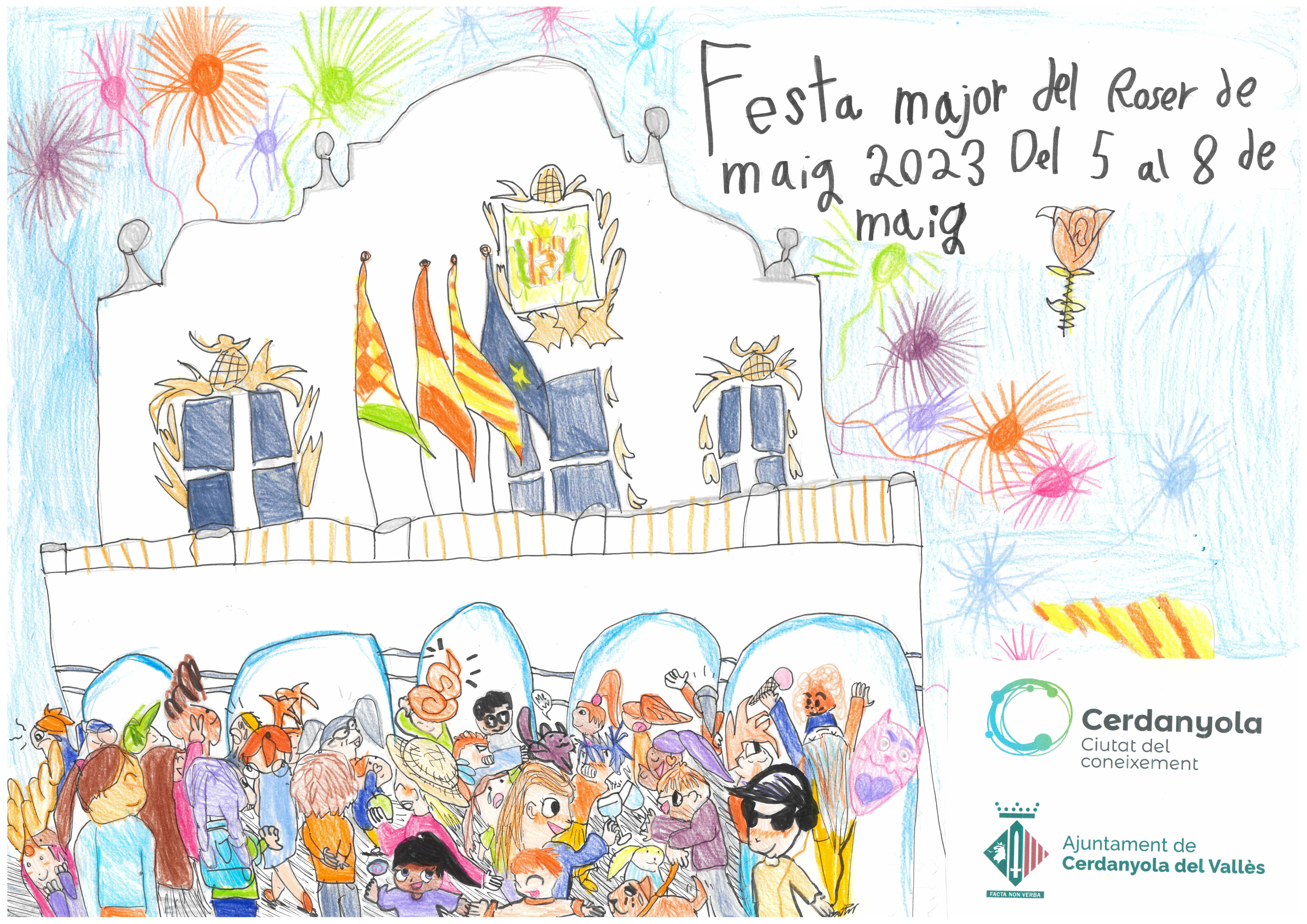 Cartell de la Festa Major Infantil Roser de Maig 2023