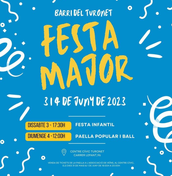 Imatge Festa Major de Turonet 2023