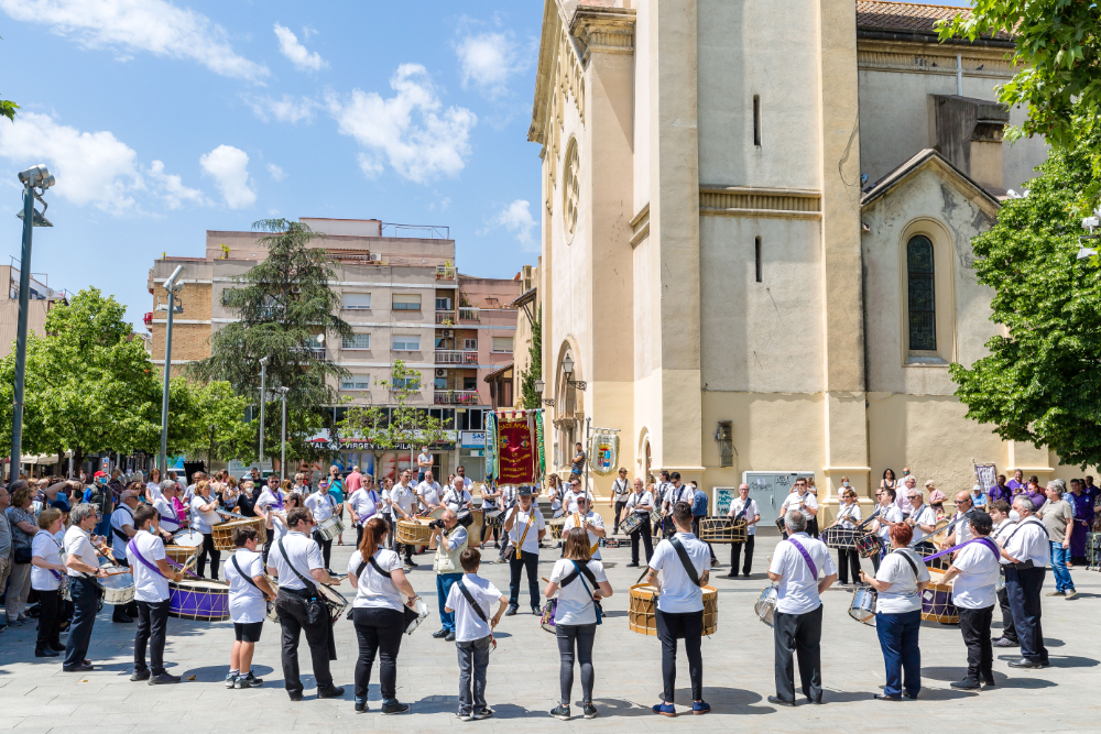 Foto d'arxiu del Grup de Tambors de la Casa de Aragón