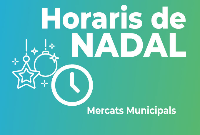 Imatge Horaris dels mercats municipals al Nadal 