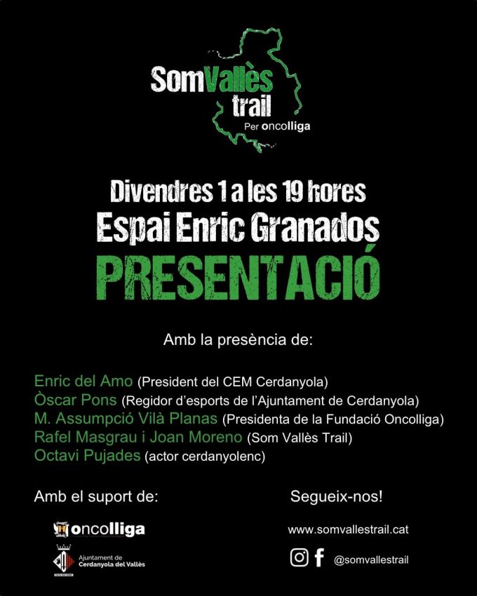Imatge Presentació caminada solidària Som Vallès Trail 